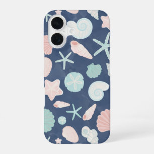seashells pattern iPhone 16 case