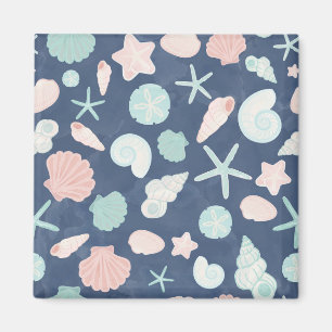 seashells pattern magnet