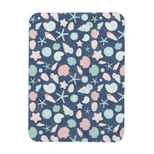 seashells pattern magnet