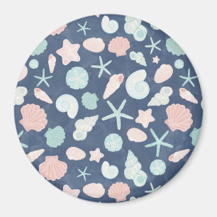 seashells pattern magnet