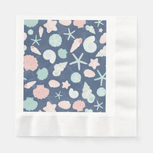 seashells pattern napkin