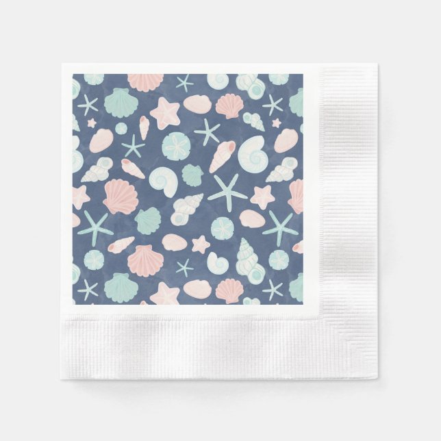 seashells pattern napkin (Front)