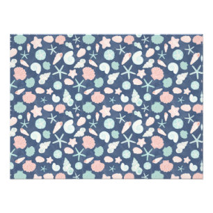 seashells pattern photo print