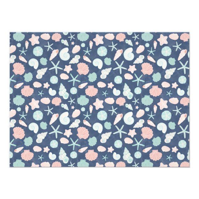 seashells pattern photo print (Front)