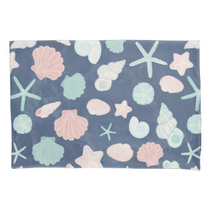 seashells pattern pillowcase