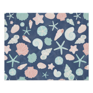 seashells pattern poster
