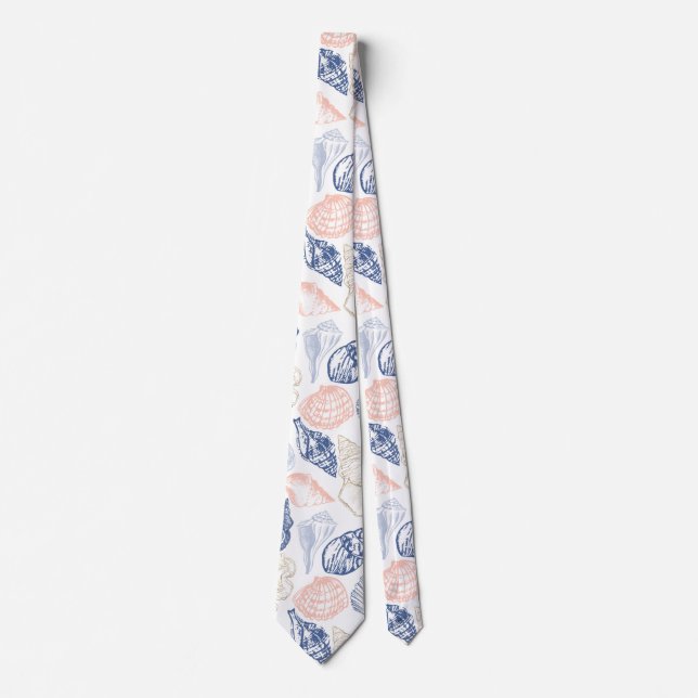 Seashells Pattern   Tie (Front)