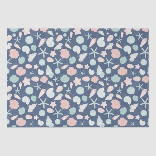 seashells pattern tissue paper (Front)