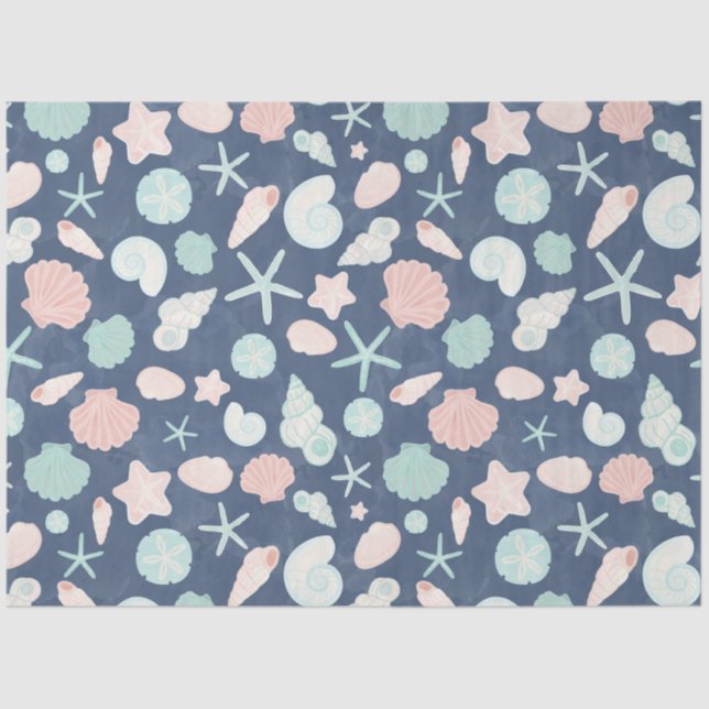 seashells pattern tissue paper (Front)
