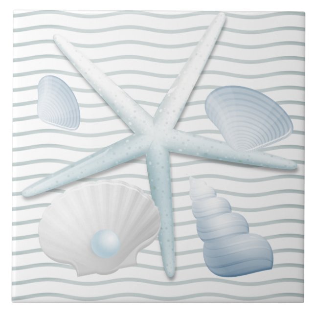 Seashells & Pearls Tile (Front)