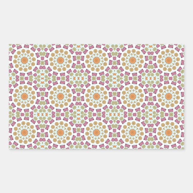 Seashells Rectangular Sticker (Front)