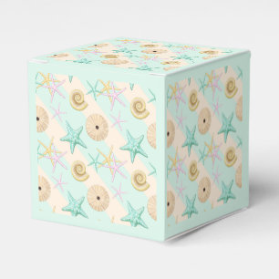 Seashells Retro Pastel Sea Life Favour Box