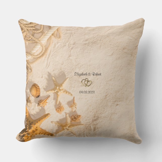 Seashells Rope Sand  Cushion (Front)