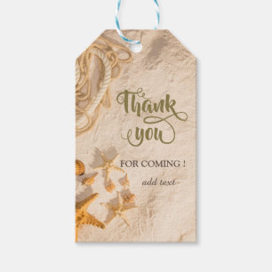 Seashells Rope Sand  Gift Tags