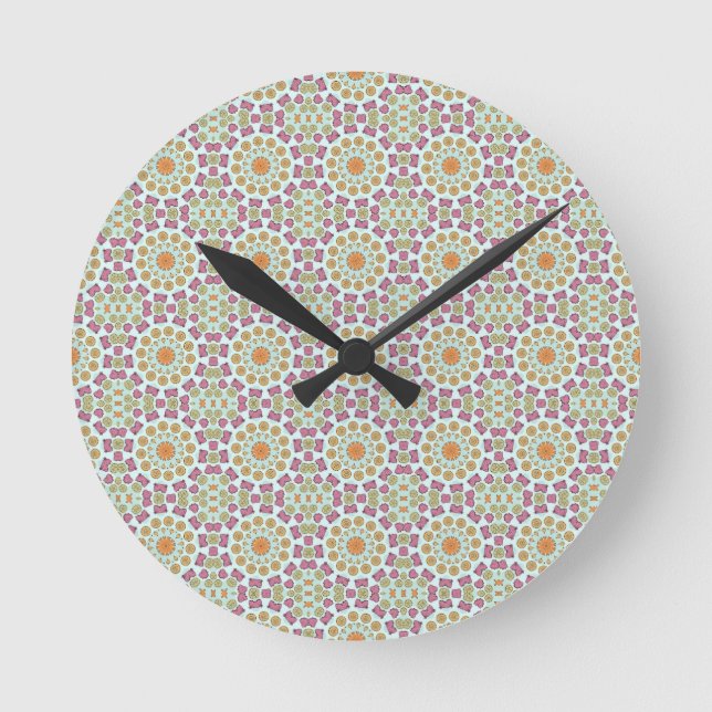 Seashells Round Clock (Front)