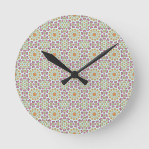 Seashells Round Clock