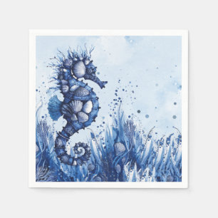 Seashells Seahorse Napkin