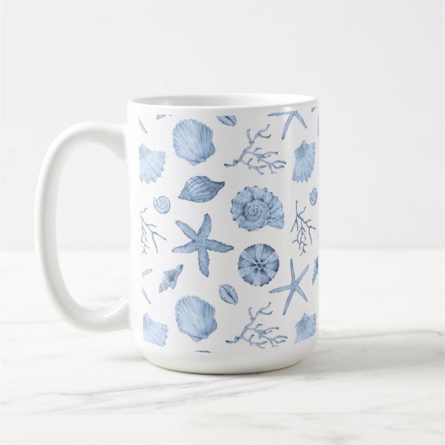 Seashells Seashore Mug (Left)