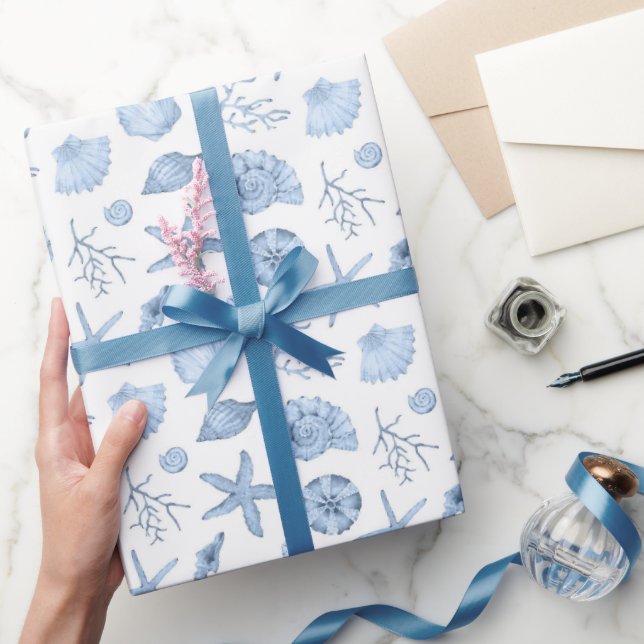 Seashells Seashore Wrapping Paper (Gifting)