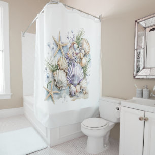 Seashells  shower curtain