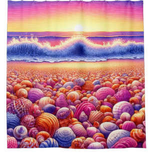 Seashells Shower Curtain