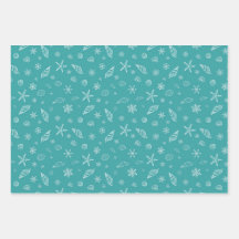 Seashells & Snowflakes with Sea Green