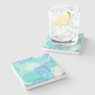 Seashells Stone Coaster