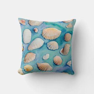 Seashells Throw Pillow