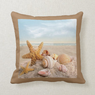 Seashells Throw Pillow