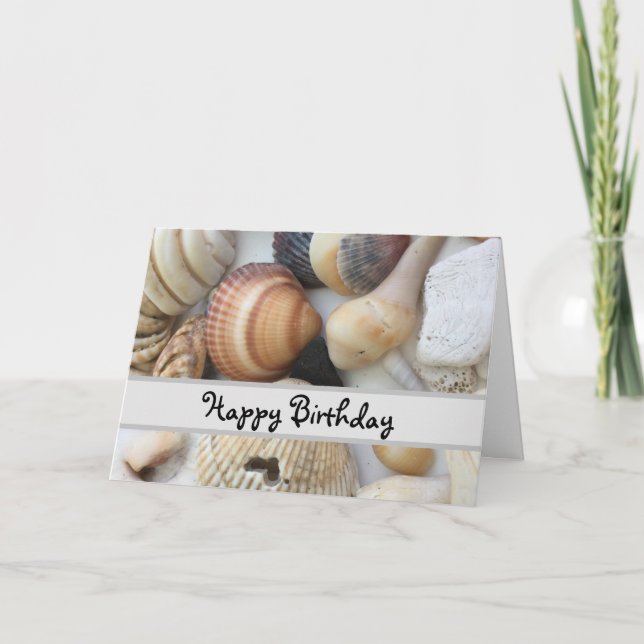 Seashells To Love Birthday Card (Front)