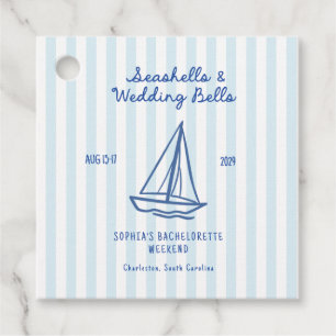 Seashells & Wedding Bells Bachelorette  Favour Tags