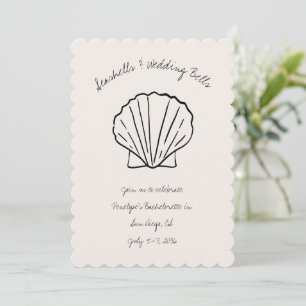 Seashells & Wedding Bells Bachelorette Invite