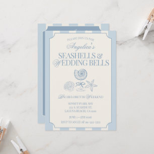 Seashells & Wedding Bells Bachelorette Itinerary & Invitation