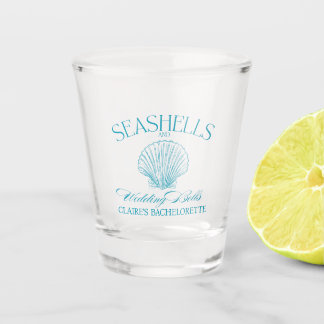 Seashells & Wedding Bells Bachelorette Shot Glass