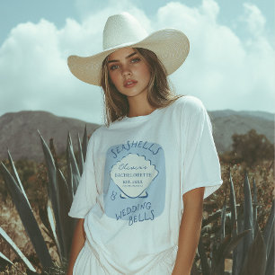 Seashells & Wedding Bells Bachelorette Tri-Blend Shirt