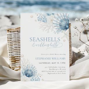 Seashells & Wedding Bells Bridal Shower Invitation