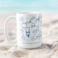 Seashells wedding bells bridesmaids gifts custom