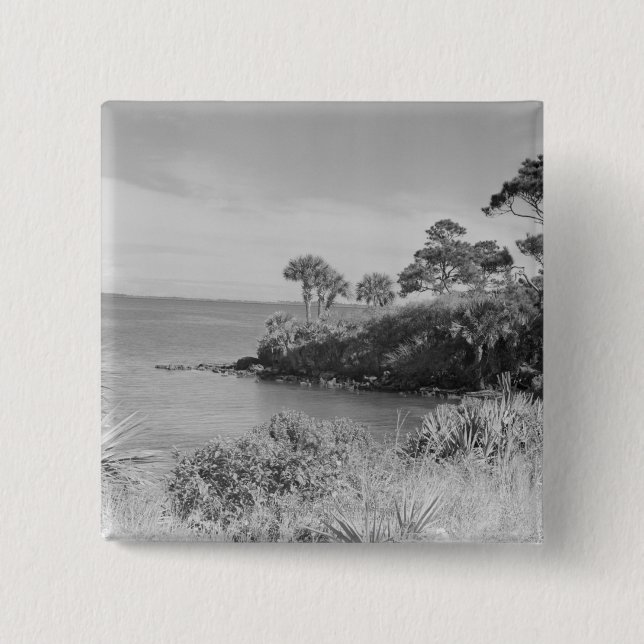 Seashore 15 Cm Square Badge (Front)