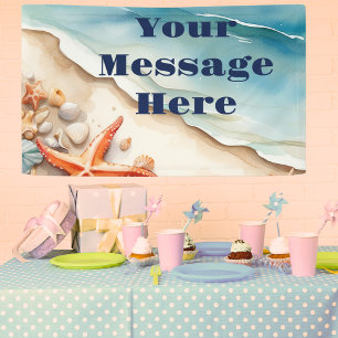 Seashore Bliss Beach Party Banner