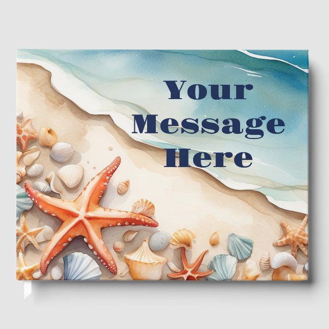 Seashore Bliss Beach Party Guest Book (Front)