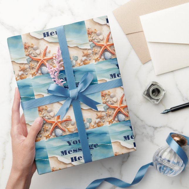 Seashore Bliss Beach Party Wrapping Paper (Gifting)