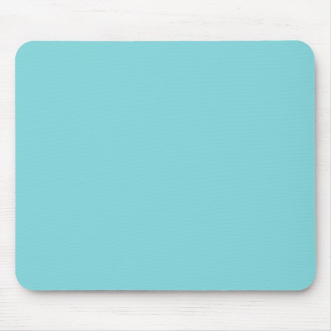 Seashore Blue Personalised Aqua Teal Background Mouse Mat (Front)