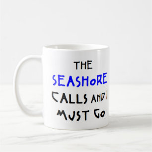 seashore calls coffee mug