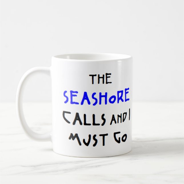 seashore calls coffee mug (Left)