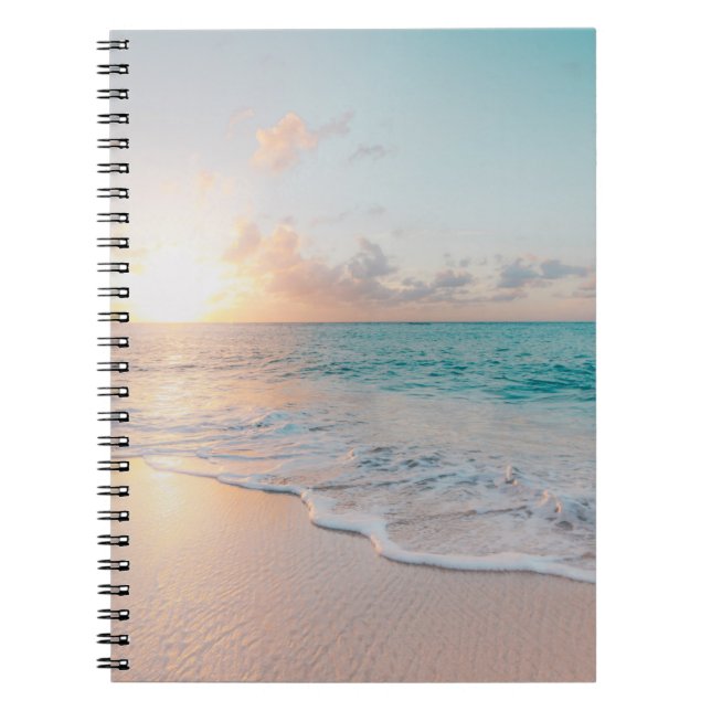 Seashore during golden hour notebook (Front)