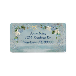Seashore Flowers Label
