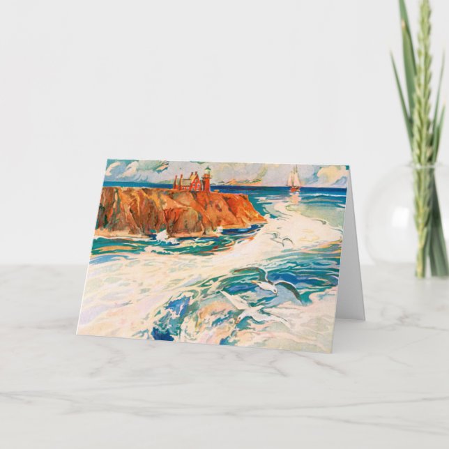 Seashore Greeting Card to Customise (Front)