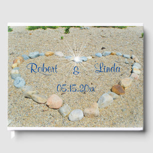 Seashore Heart Guest Book
