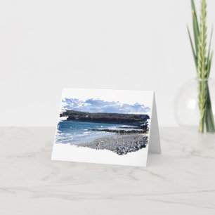 Seashore Landscape Blank Note Card