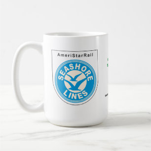 SEASHORE LINES (WHITE SHIELD) COFFEE MUG